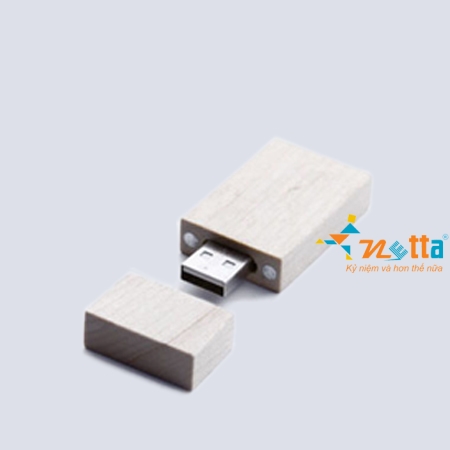 USB, quà tặng gỗ độc đáo loại vuông